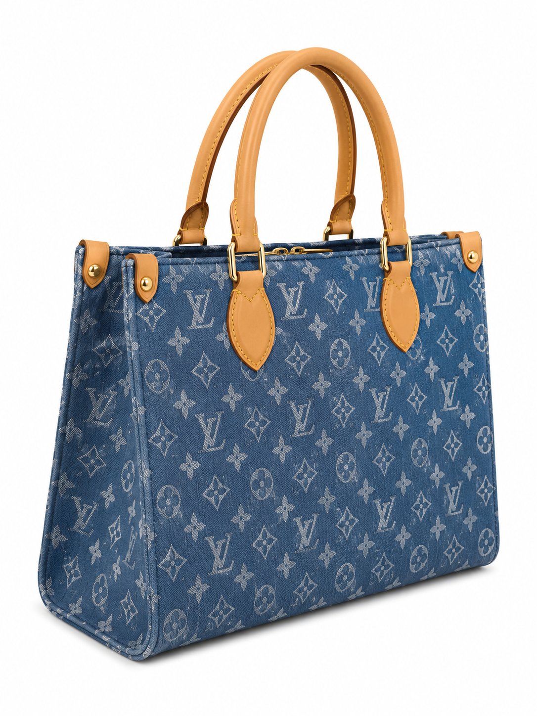 Vora Monogram Blue Canvas Handbag