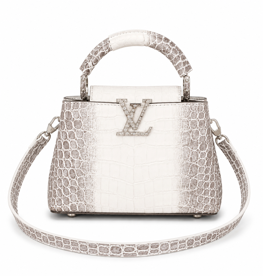 HER Embossed Mini Top Handle Bag