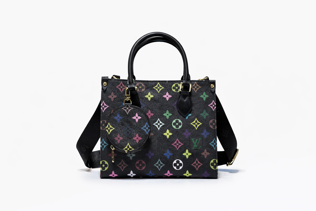 Lv Monogram Tote Bag with Coin Pouch