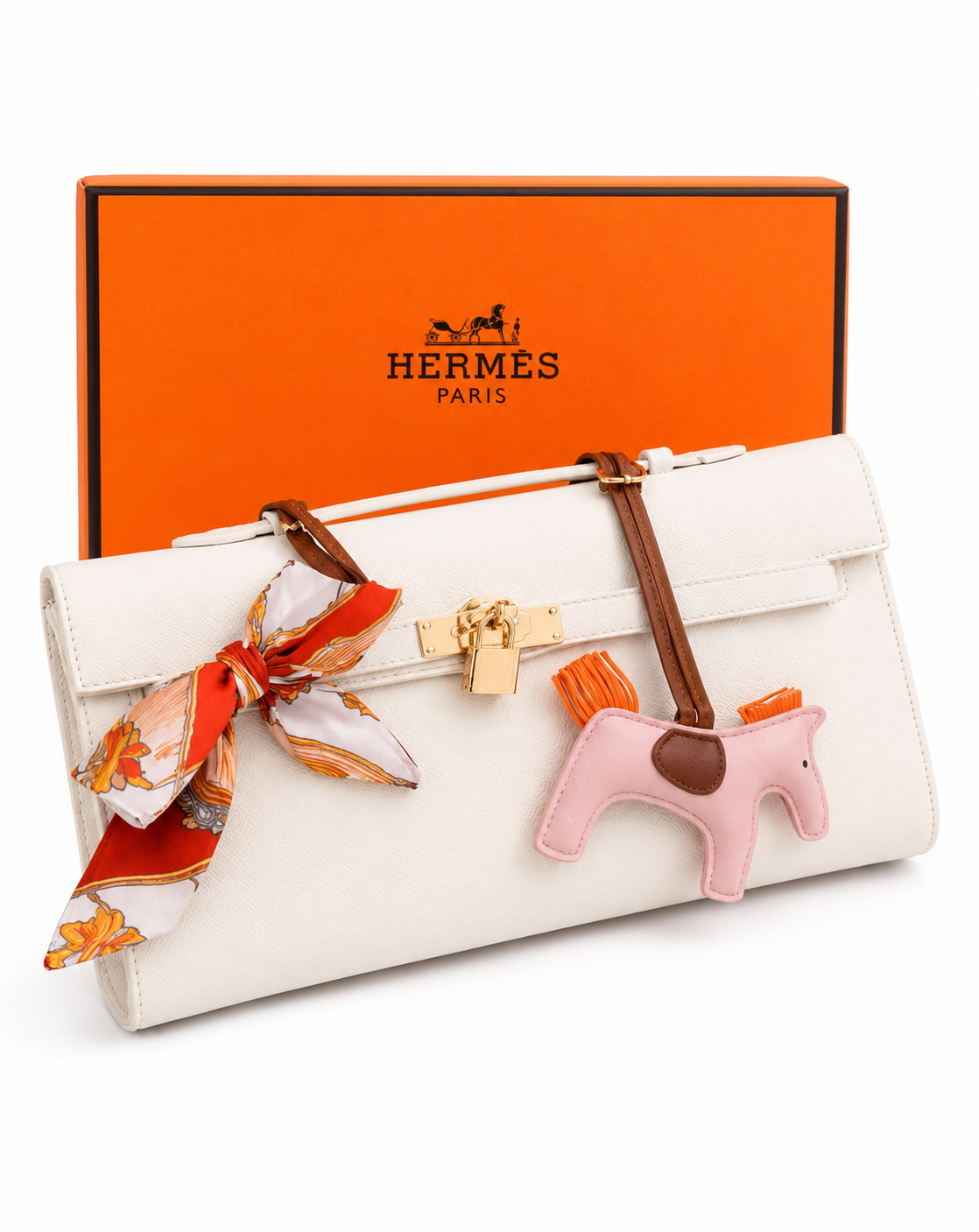 Vora Leather Envelope Clutch Bag
