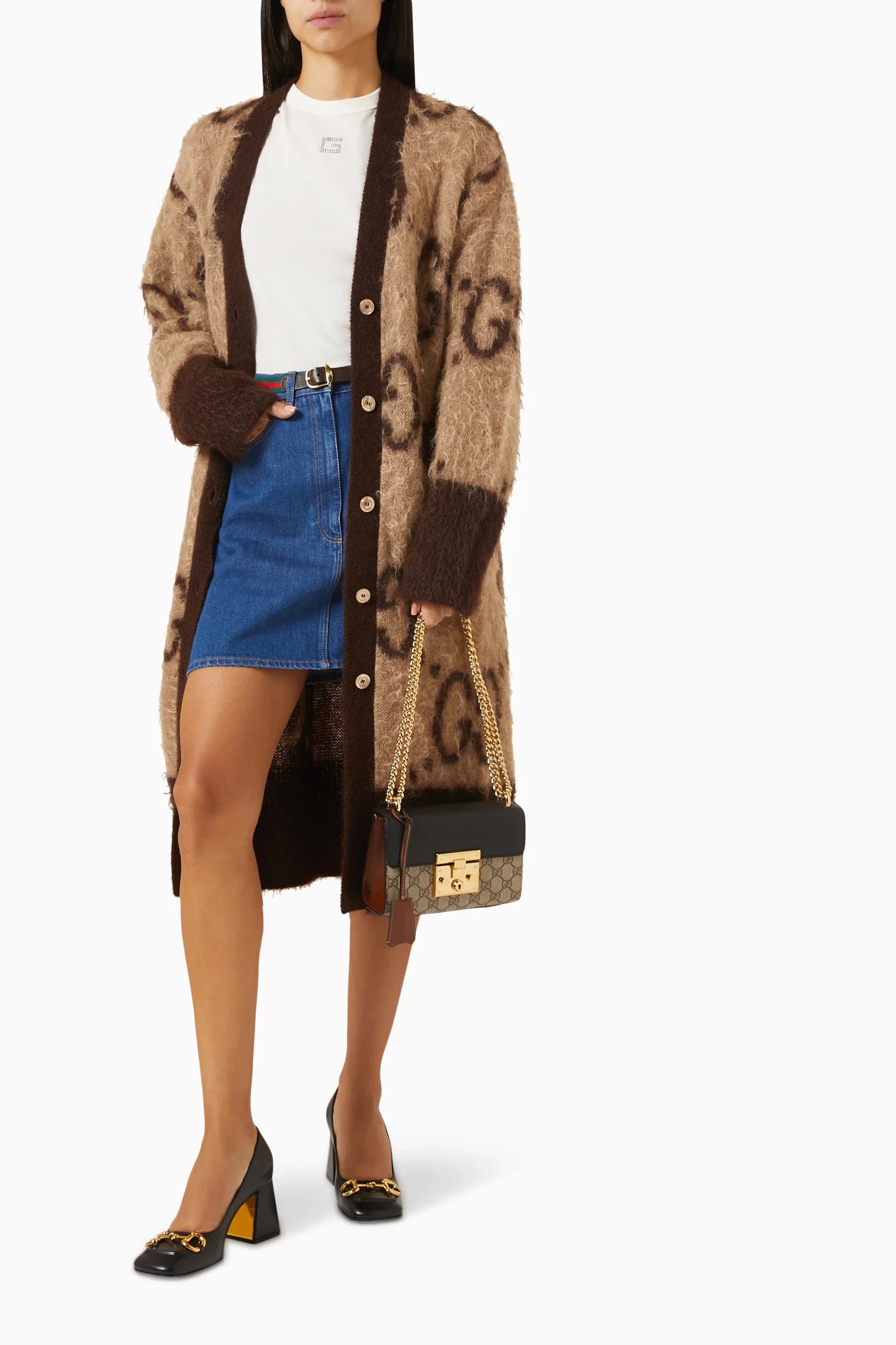 GG Chain Strap Flap Crossbody Bag
