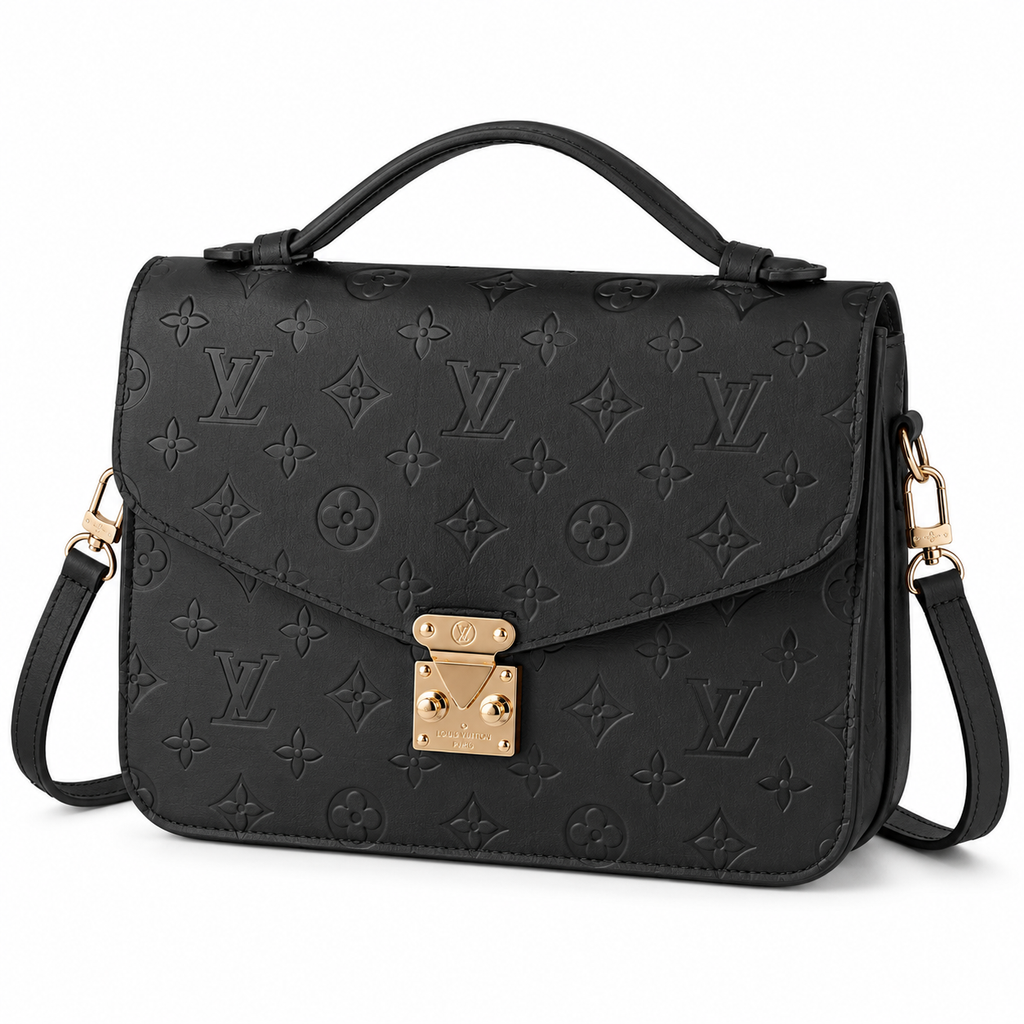 LV Structured Flap Top Handle Crossbody Bag