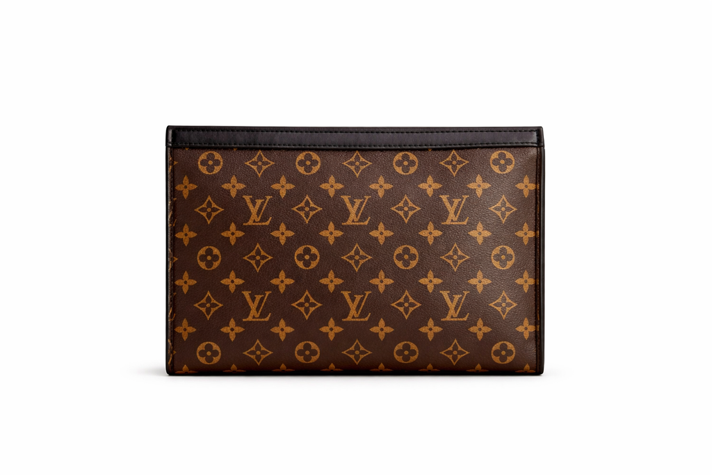 Lv Monogram Slim Clutch Crossbody Bag