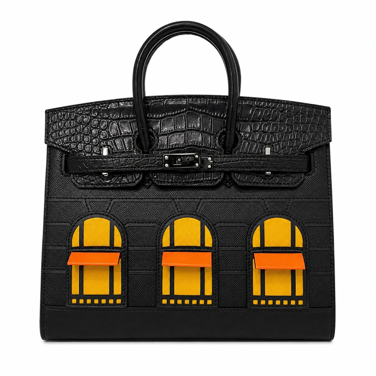Her Top Handle Tote Bag