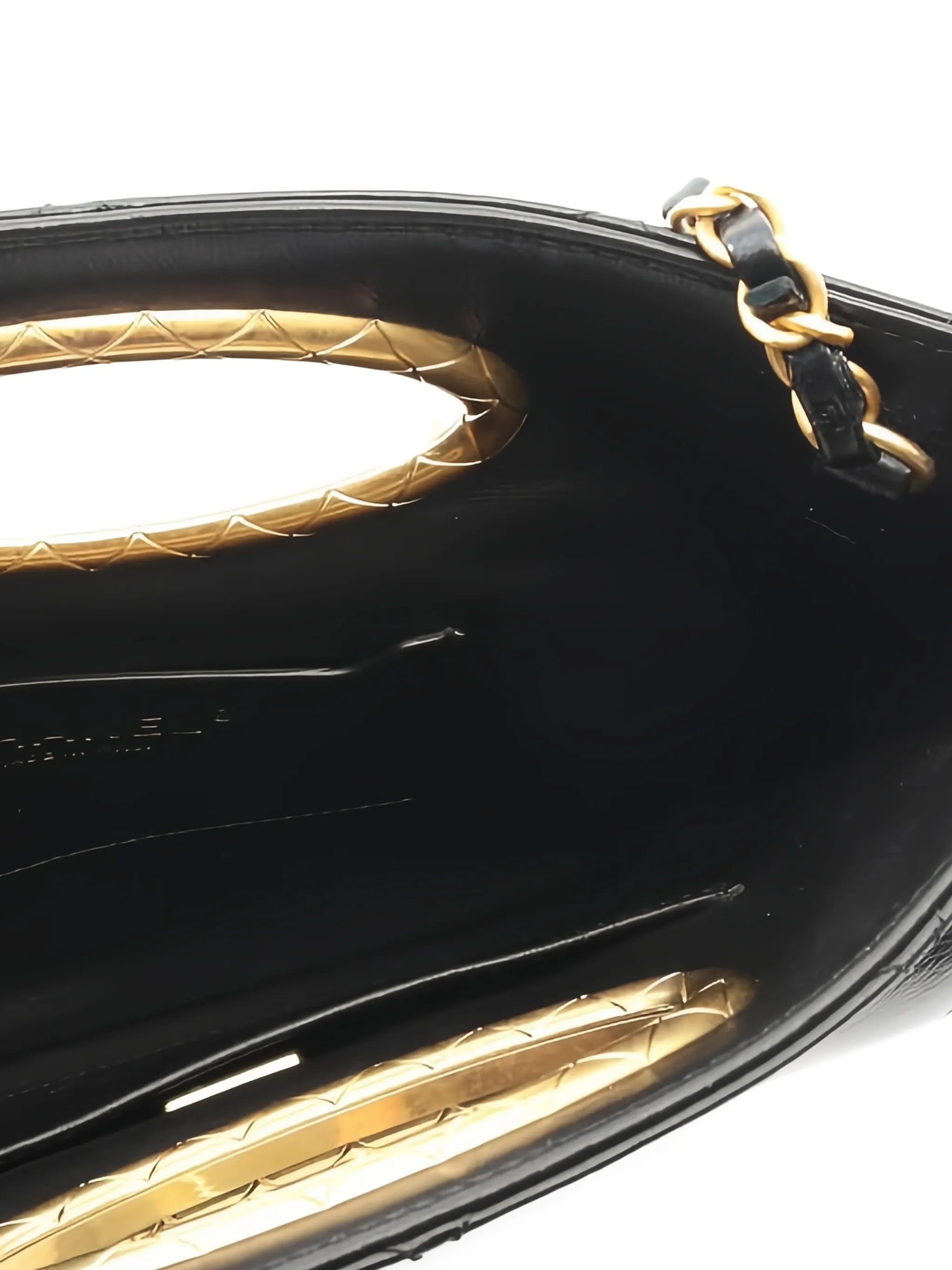 Chnl Quilted Chain Clutch Crossbody Bag