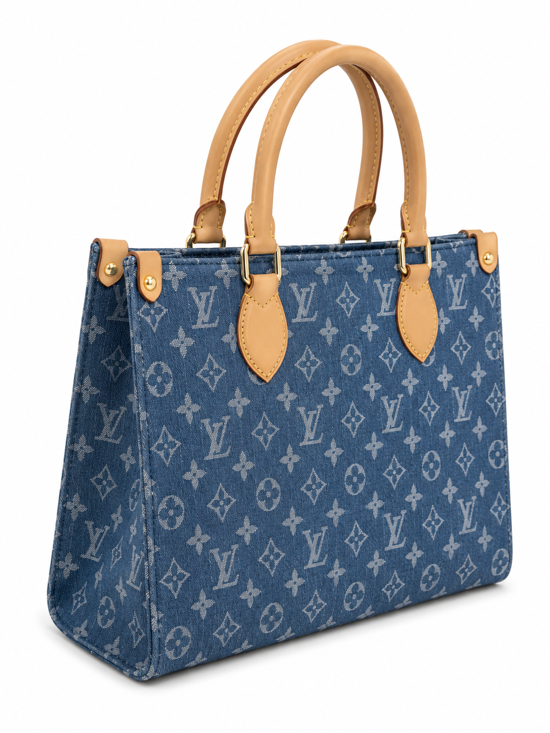 Vora Monogram Blue Canvas Handbag