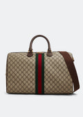 GG Canvas Web Stripe Travel Duffle Bag