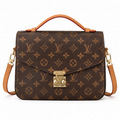 LV Structured Flap Top Handle Crossbody Bag