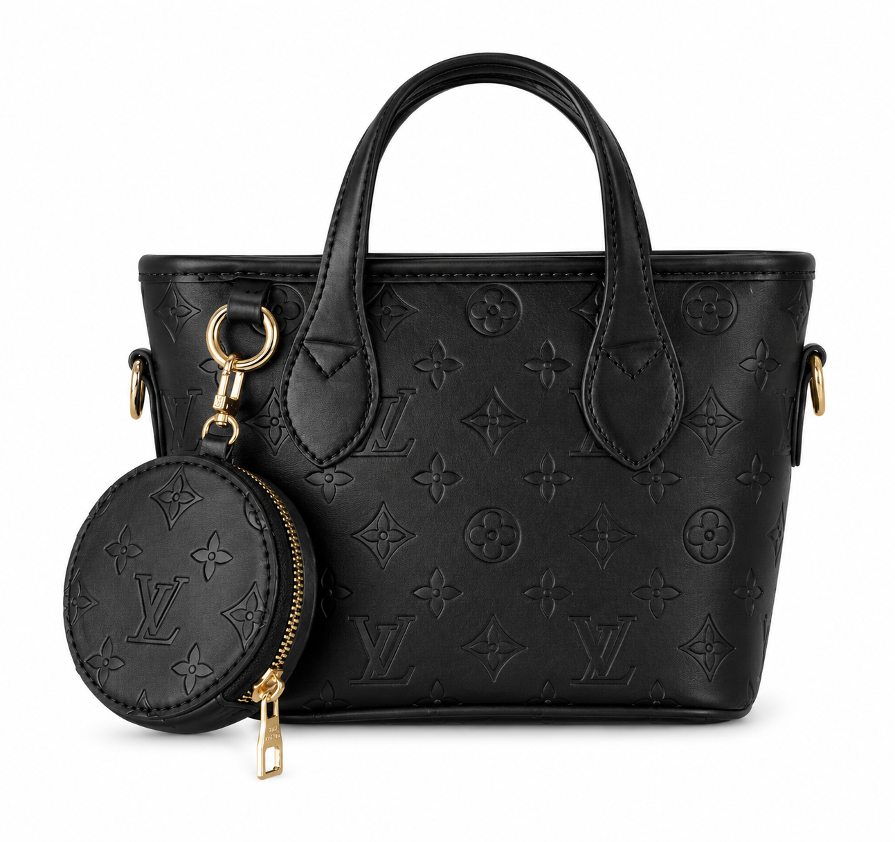 LV Mini Monogram Tote Bag with Coin Pouch