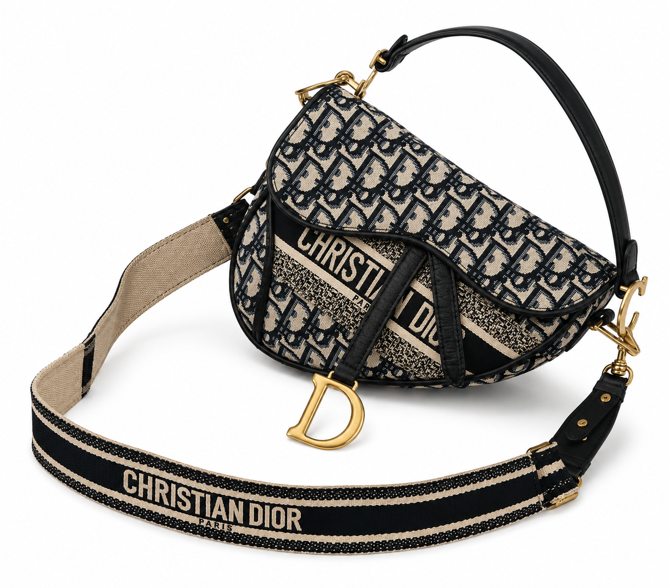 Vora Monogram Saddle Shoulder Crossbody Bag