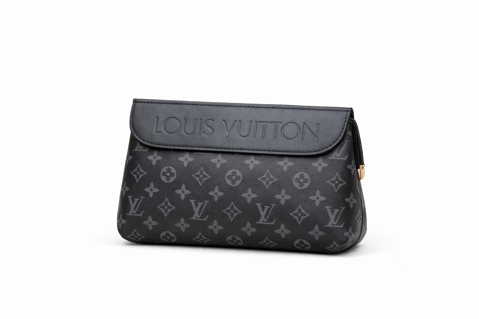 Vora  Monogram Eclipse Clutch Pouch – Black
