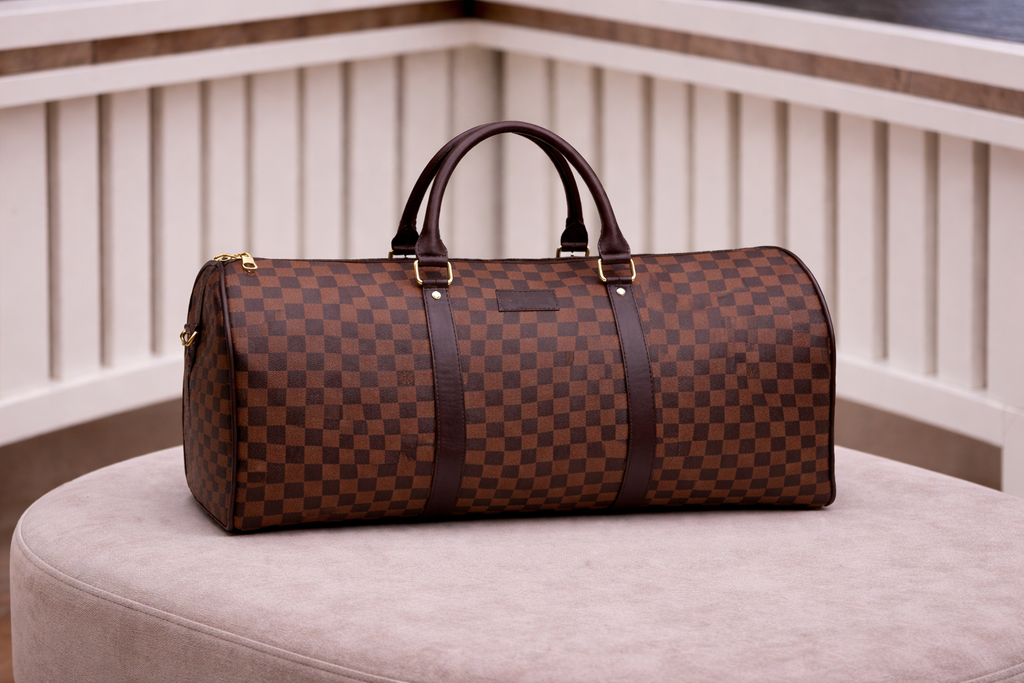 Vora Checkered Travel Duffel Bag