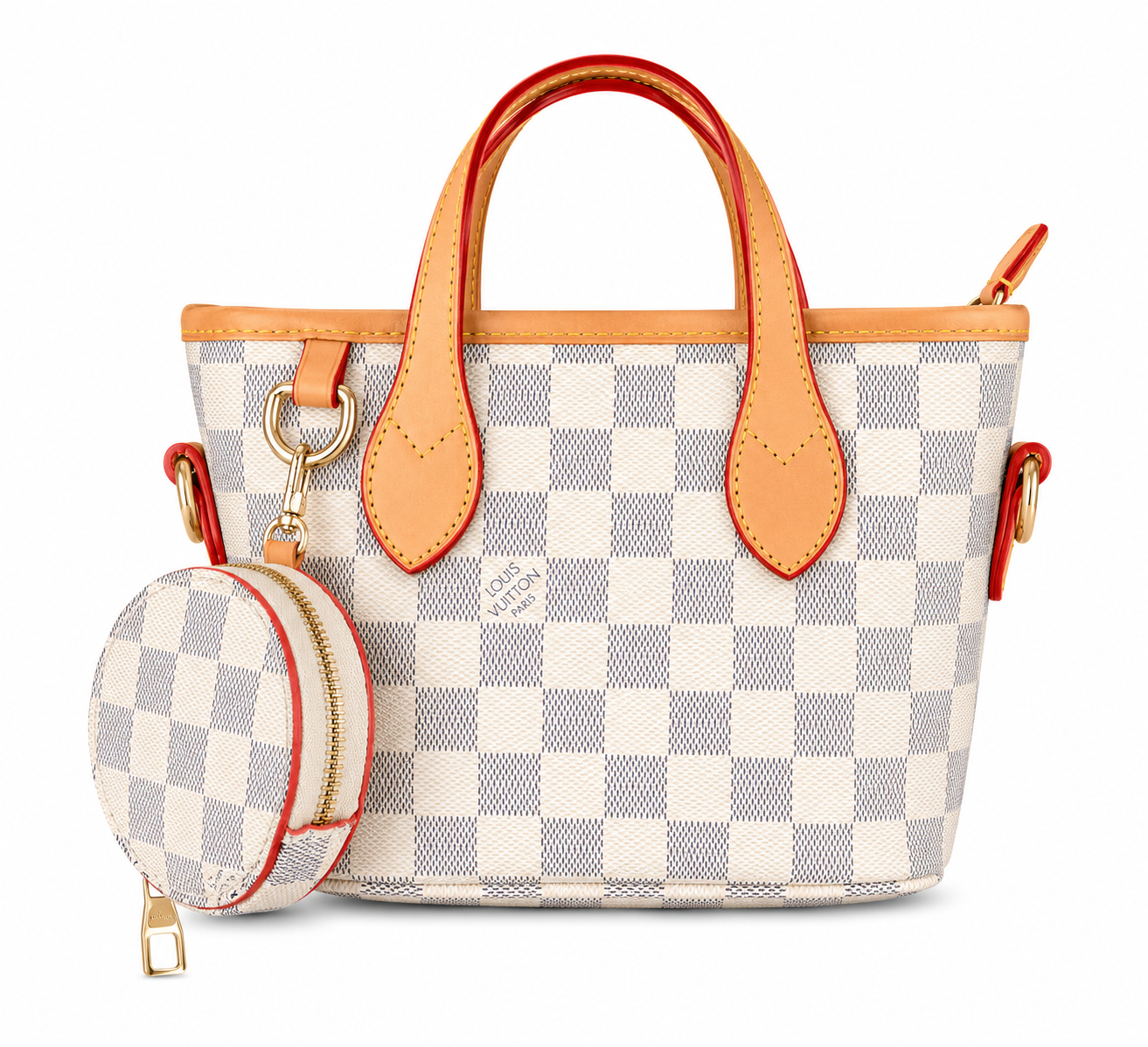 LV Mini Monogram Tote Bag with Coin Pouch
