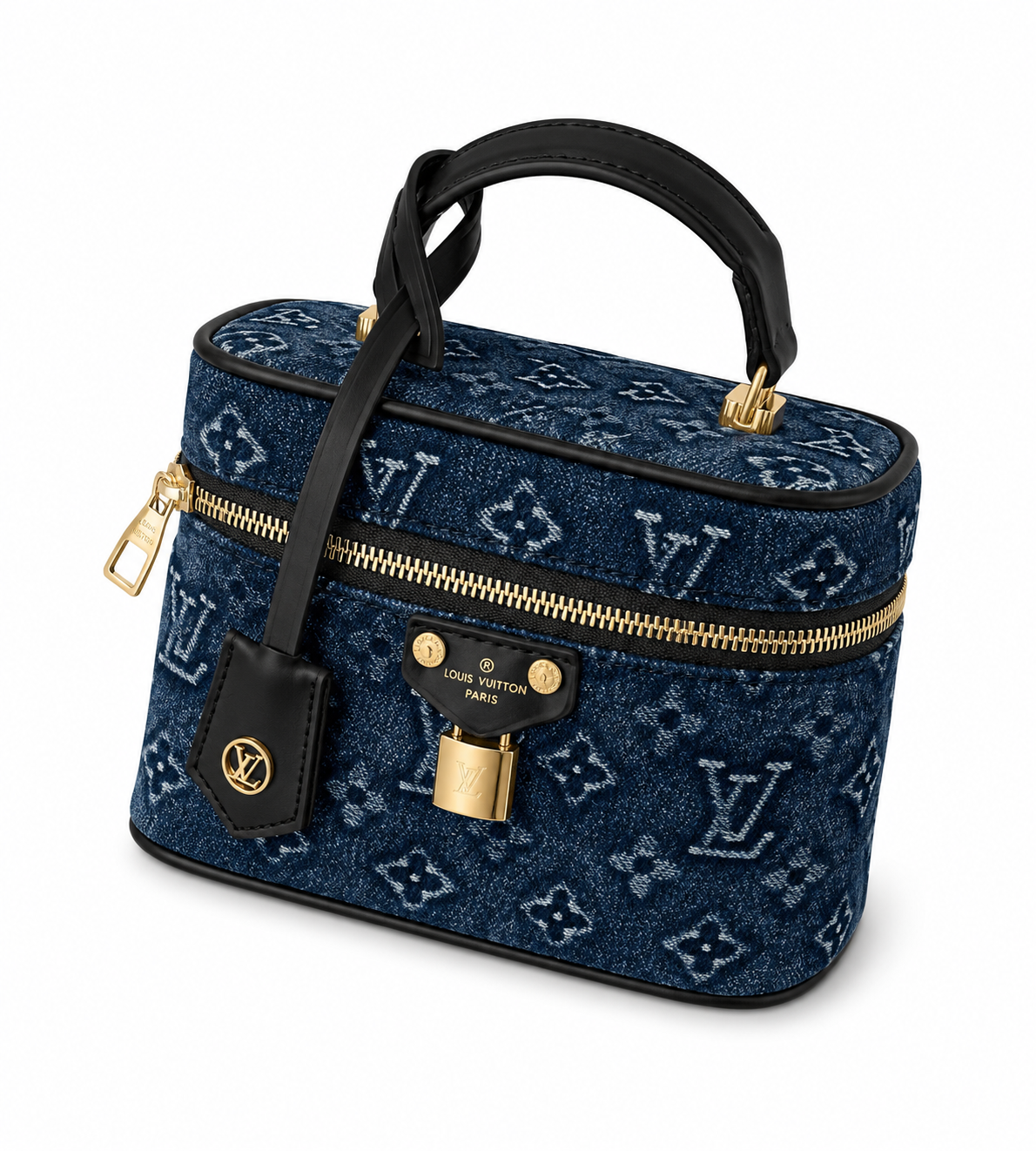 Vora Denim Mini Vanity Bag
