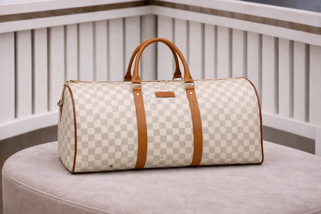 Vora Checkered Travel Duffel Bag
