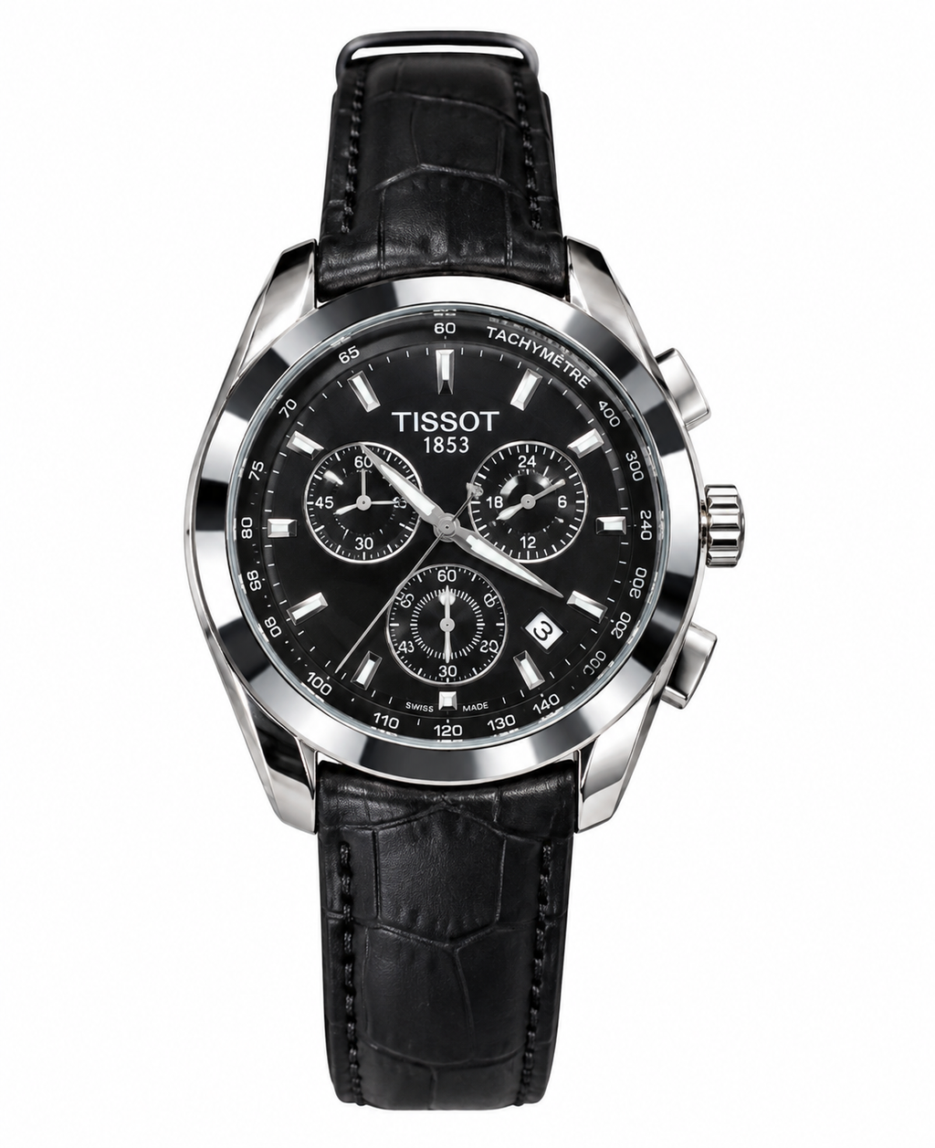 Tissot Chronograph Black Leather