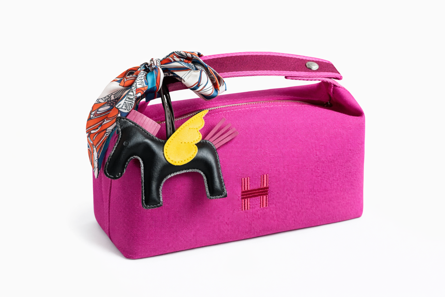 HER Canvas Top Handle Cosmetic Pouch