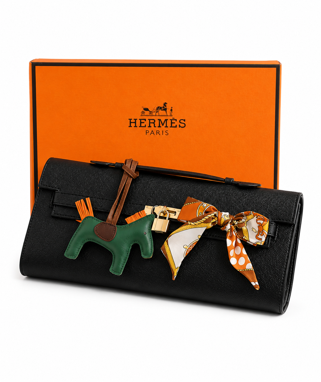 Vora Leather Envelope Clutch Bag