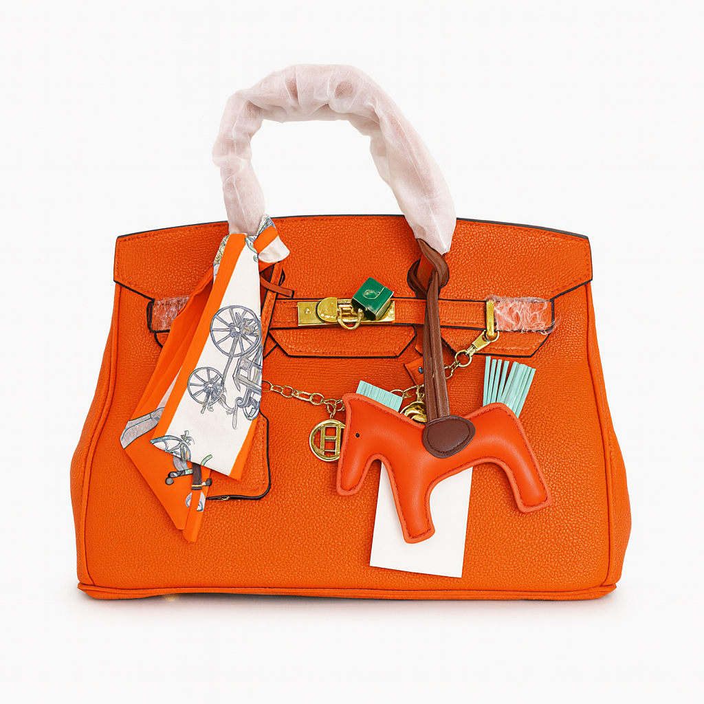 HER Classic Structured Top Handle Crossbody Bag