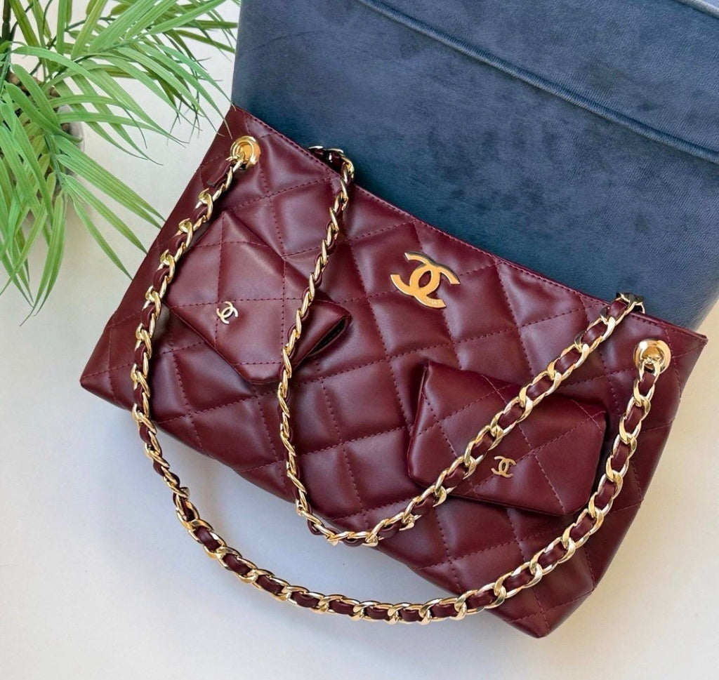 Vora Chain Shoulder Tote Bag