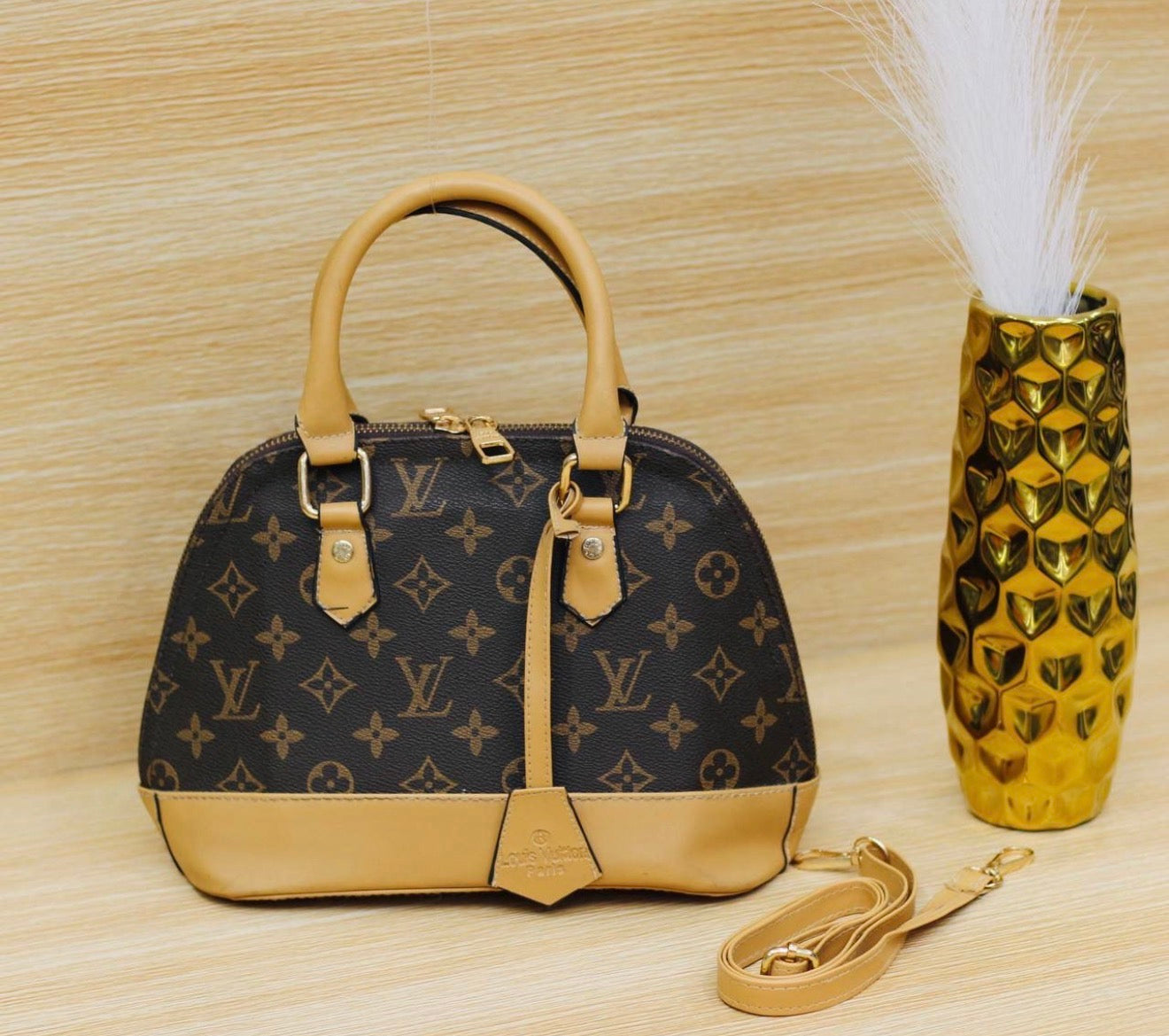 Vora Checkered Dome Handbag