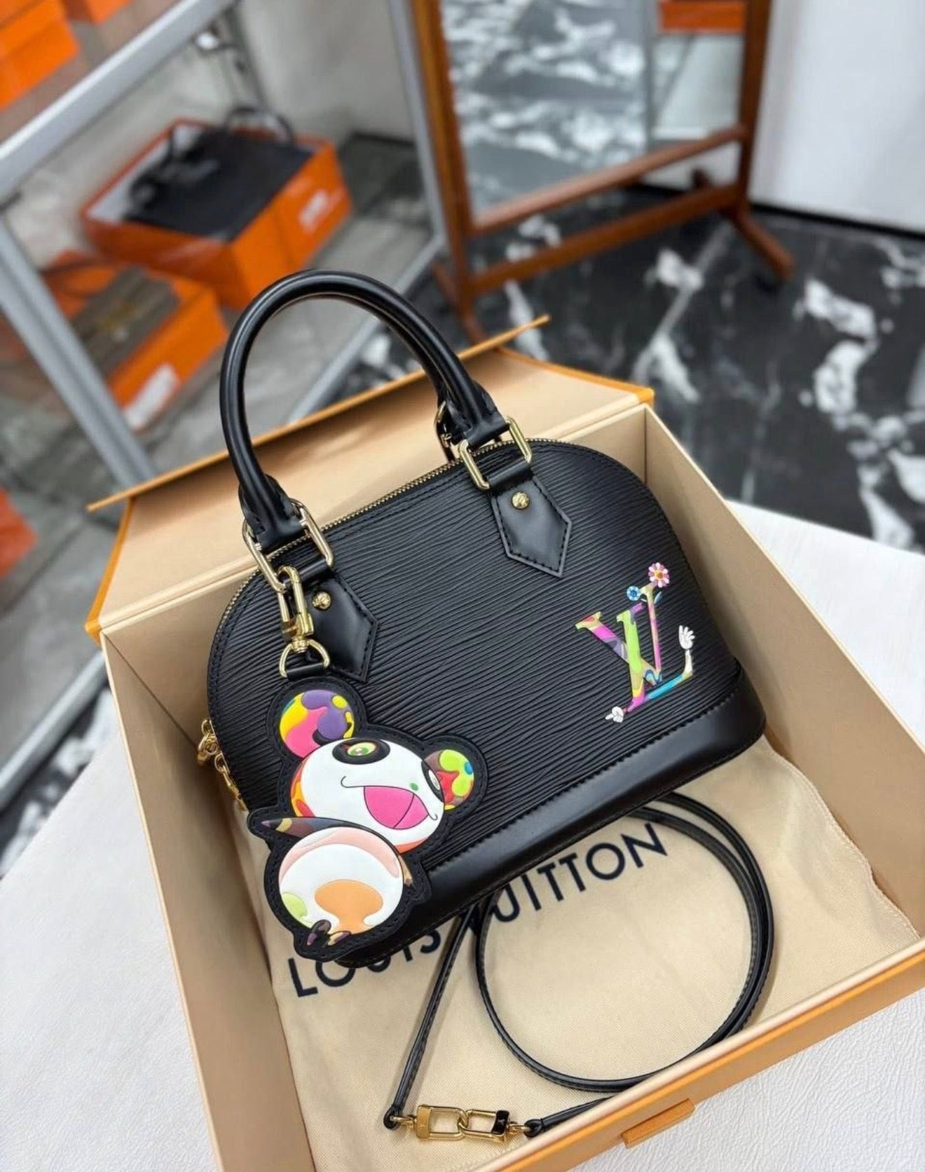 LV Charm Top Handle Bag