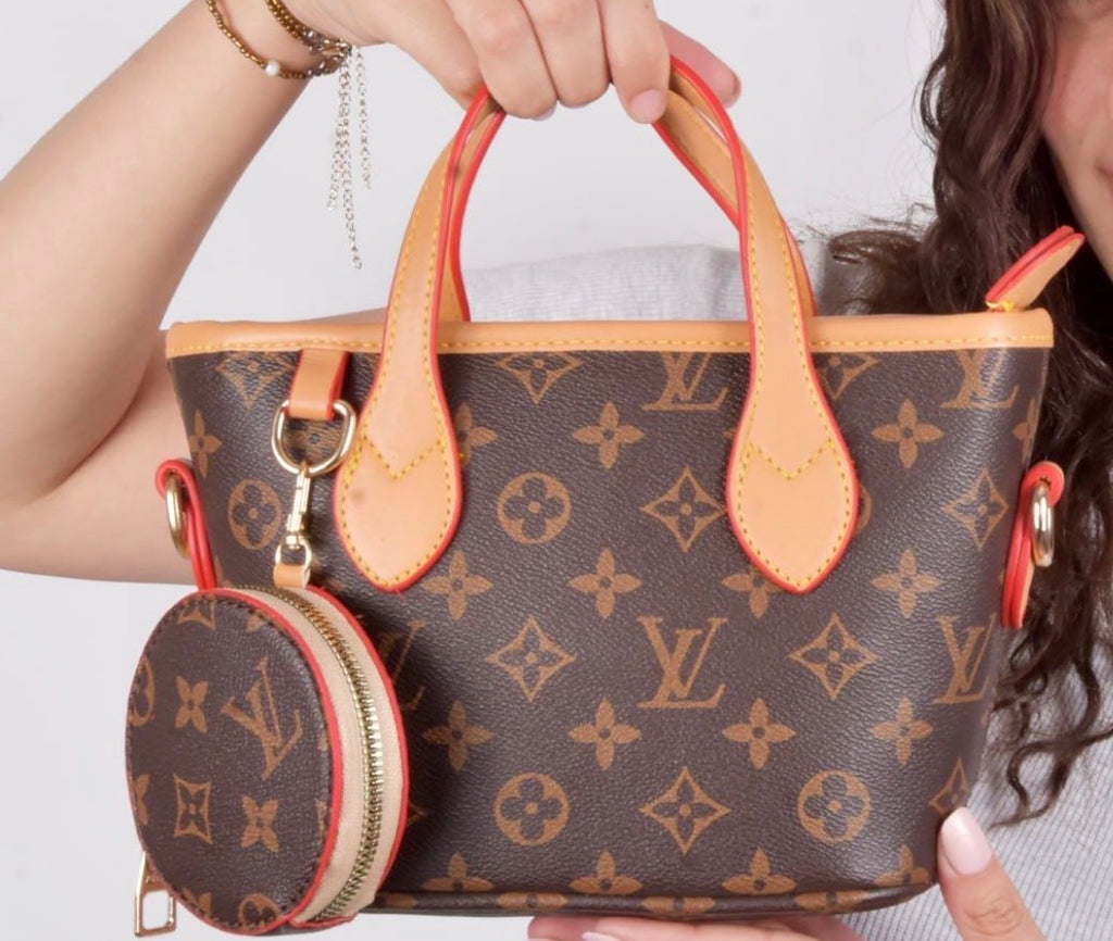 LV Mini Monogram Tote Bag with Coin Pouch