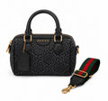 GG Mini Denim Monogram Boston Bag