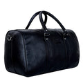 Vora Black Leather Keepall Duffle Bag