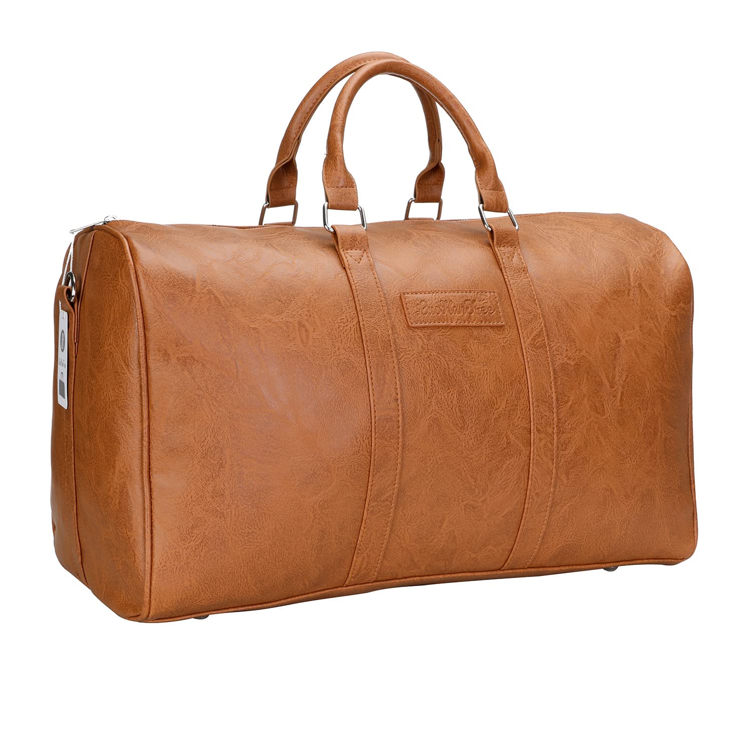 Vora Black Leather Keepall Duffle Bag