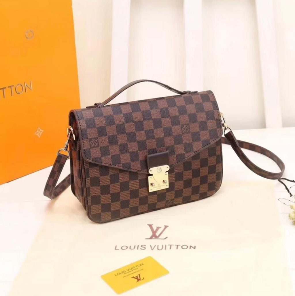 Classic Monogram Mini Crossbody Bag – Luxury Box Style Handbag