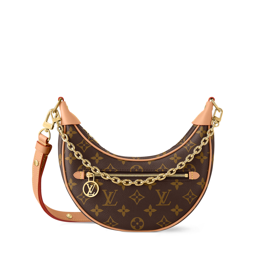Vora Monogram Crescent Shoulder Bag mirror