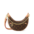Vora Monogram Crescent Shoulder Bag mirror