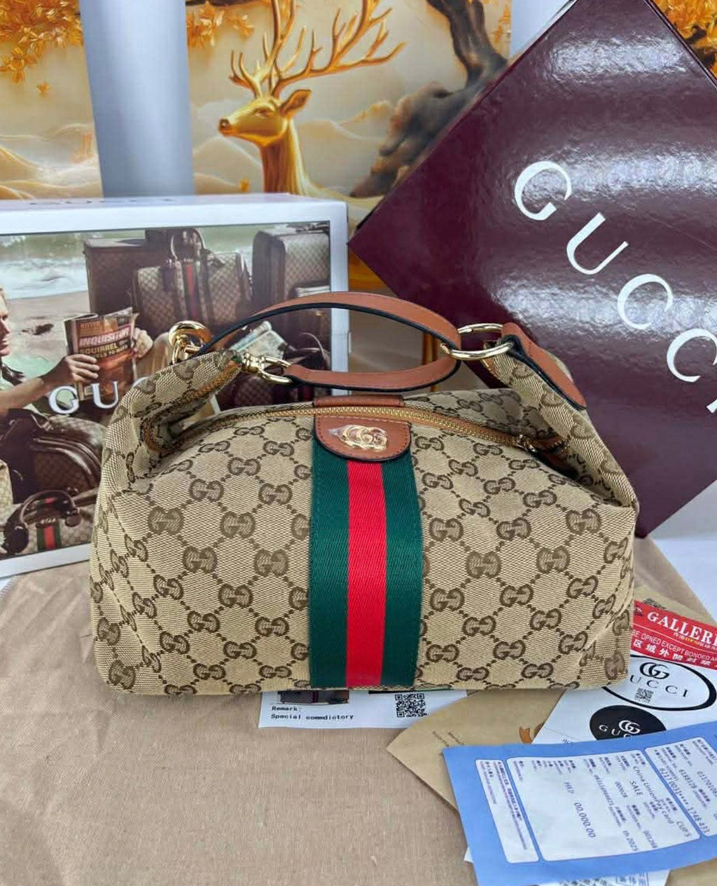 GG Top Handle Mini Shoulder Bag