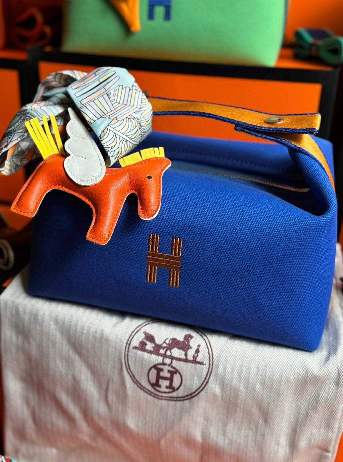 HER Canvas Top Handle Cosmetic Pouch