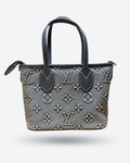 Lv Monogram Denim Top Handle Crossbody Bag