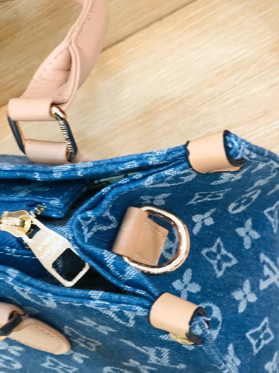 Louis Vuitton Monogram Blue Canvas Handbag