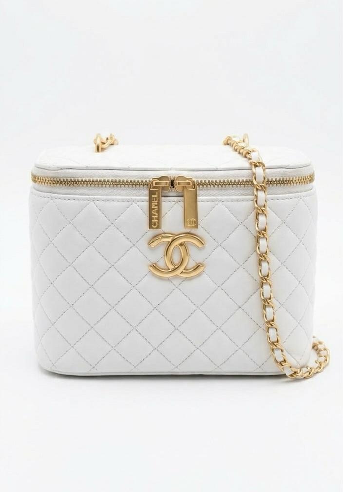Quilted Mini Bag with Gold Chain