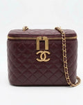 Quilted Mini Bag with Gold Chain