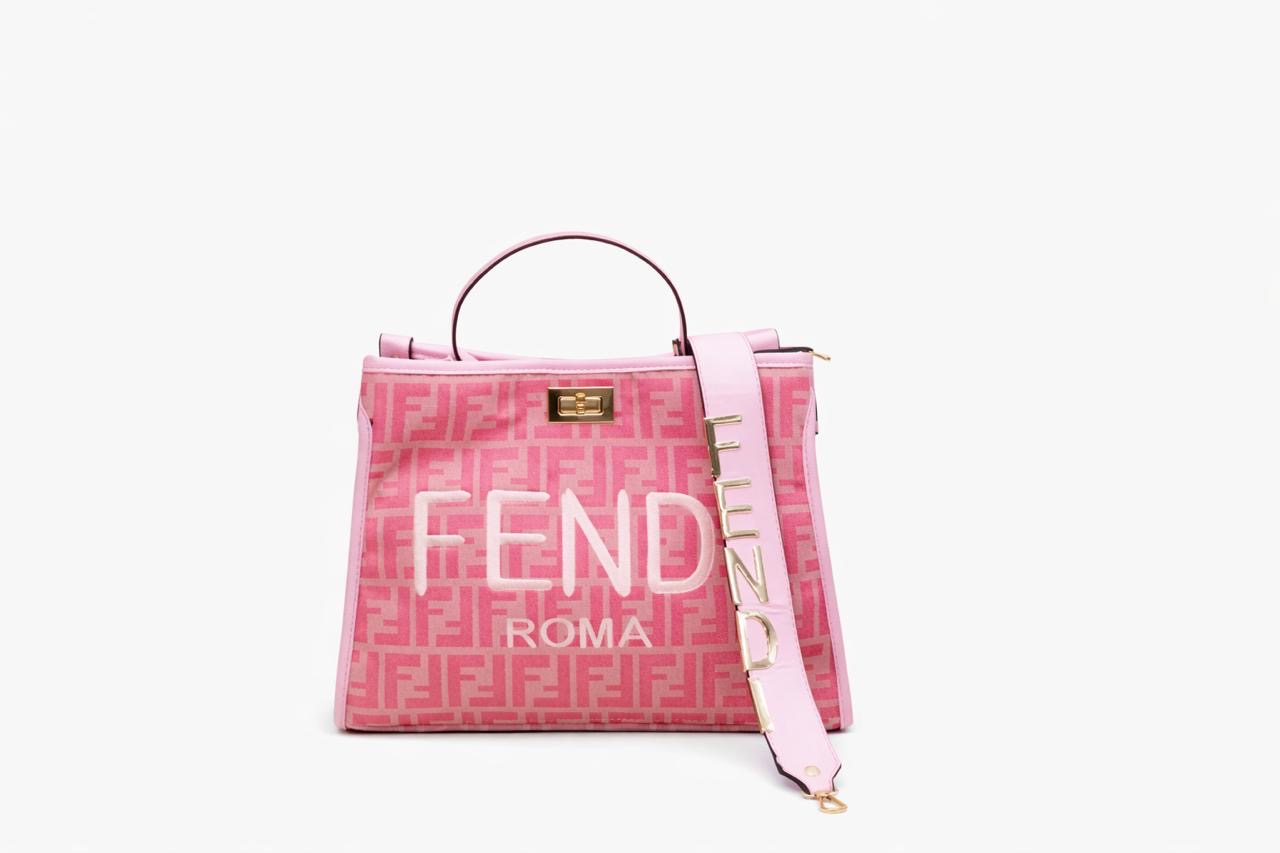 Luxury F Monogram Shopper Tote Bag