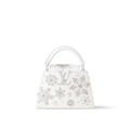 Lv Embellished Top Handle Crossbody Bag