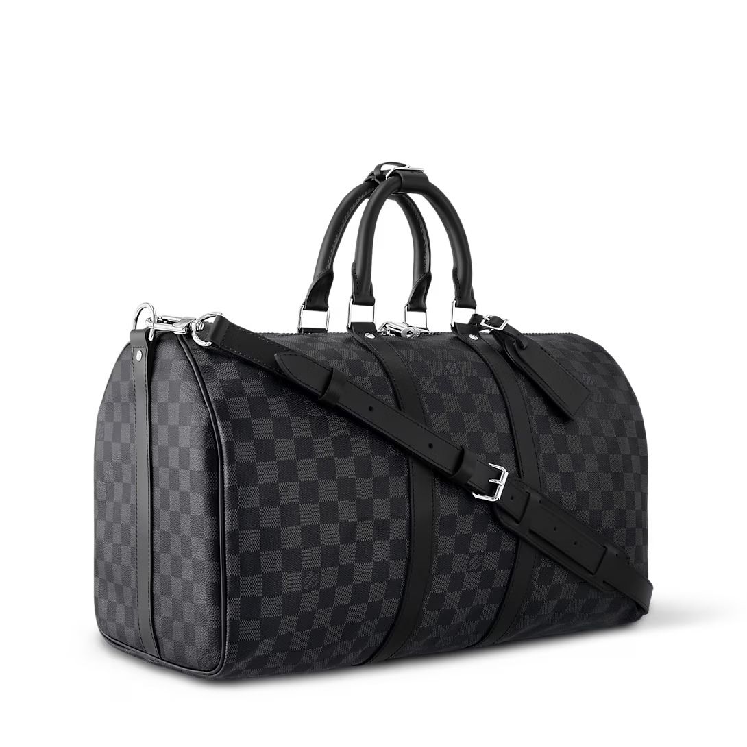 Lv Graphite Travel Duffle Bag
