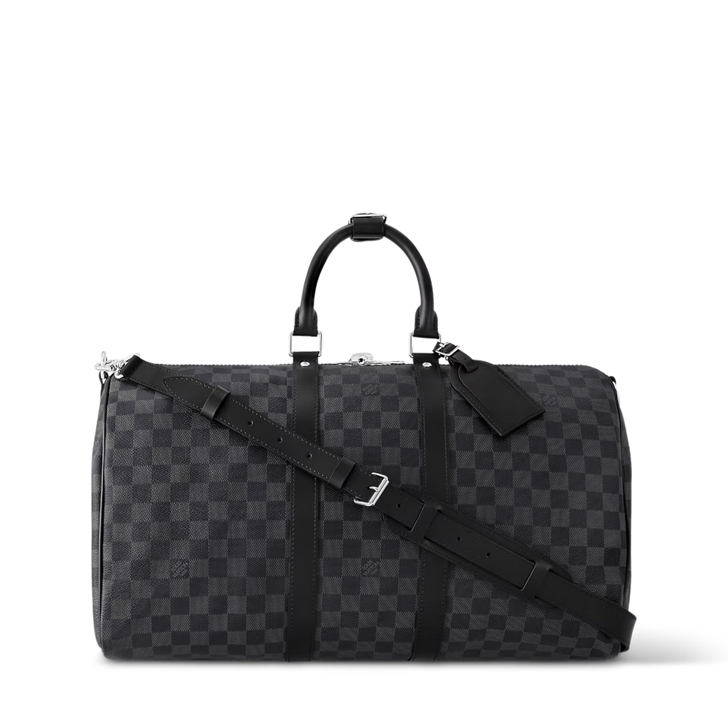 Lv Graphite Travel Duffle Bag
