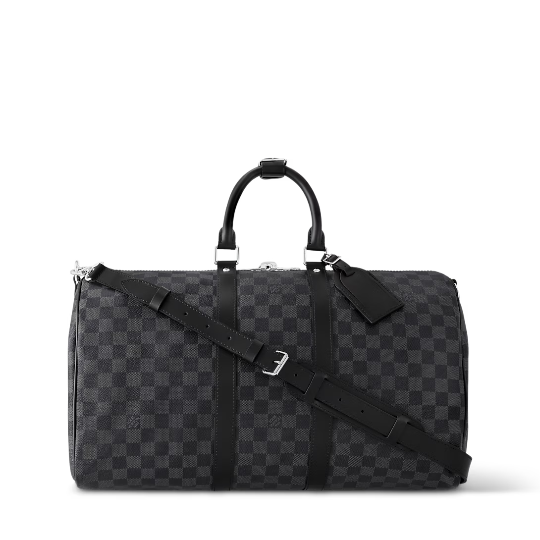 Lv Graphite Travel Duffle Bag