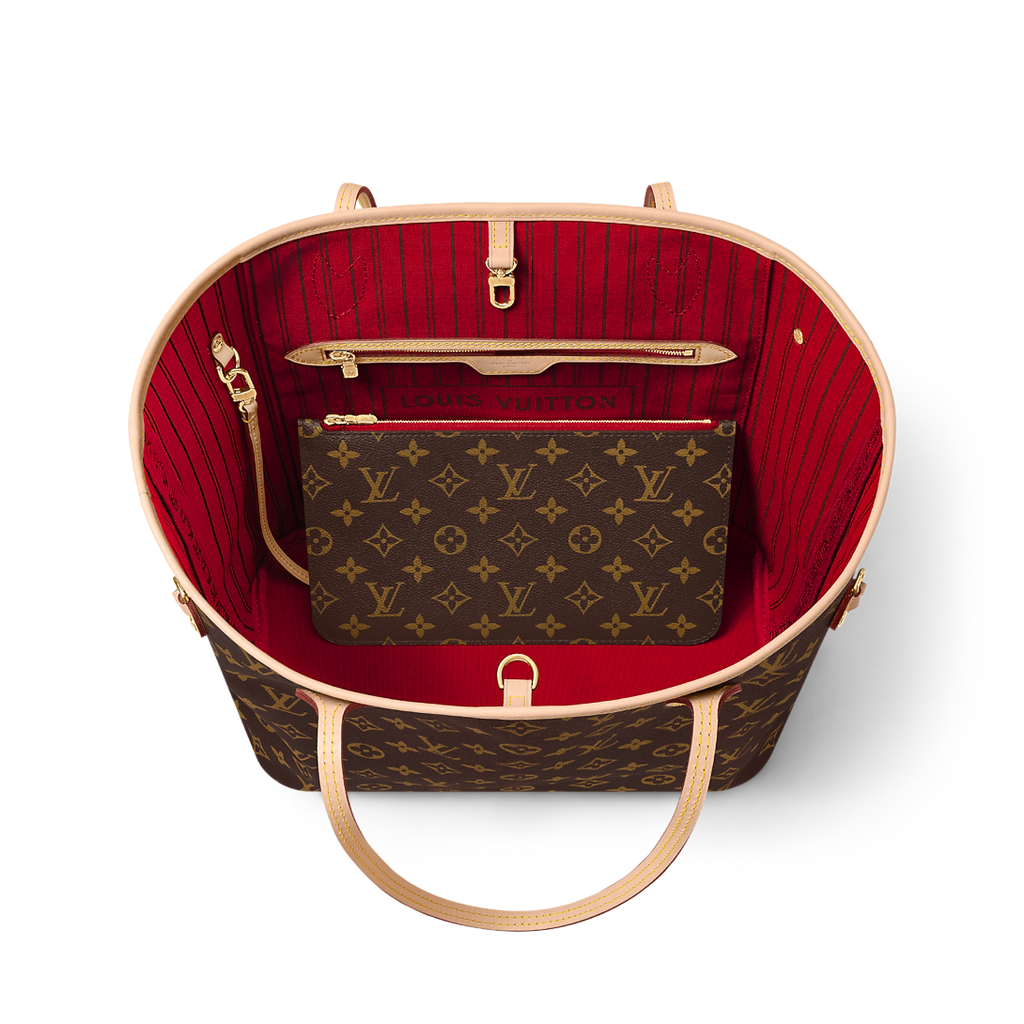 Lv Checkered Large Tote Bag with Pouch