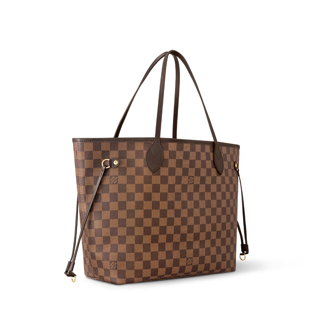 Lv Checkered Large Tote Bag with Pouch